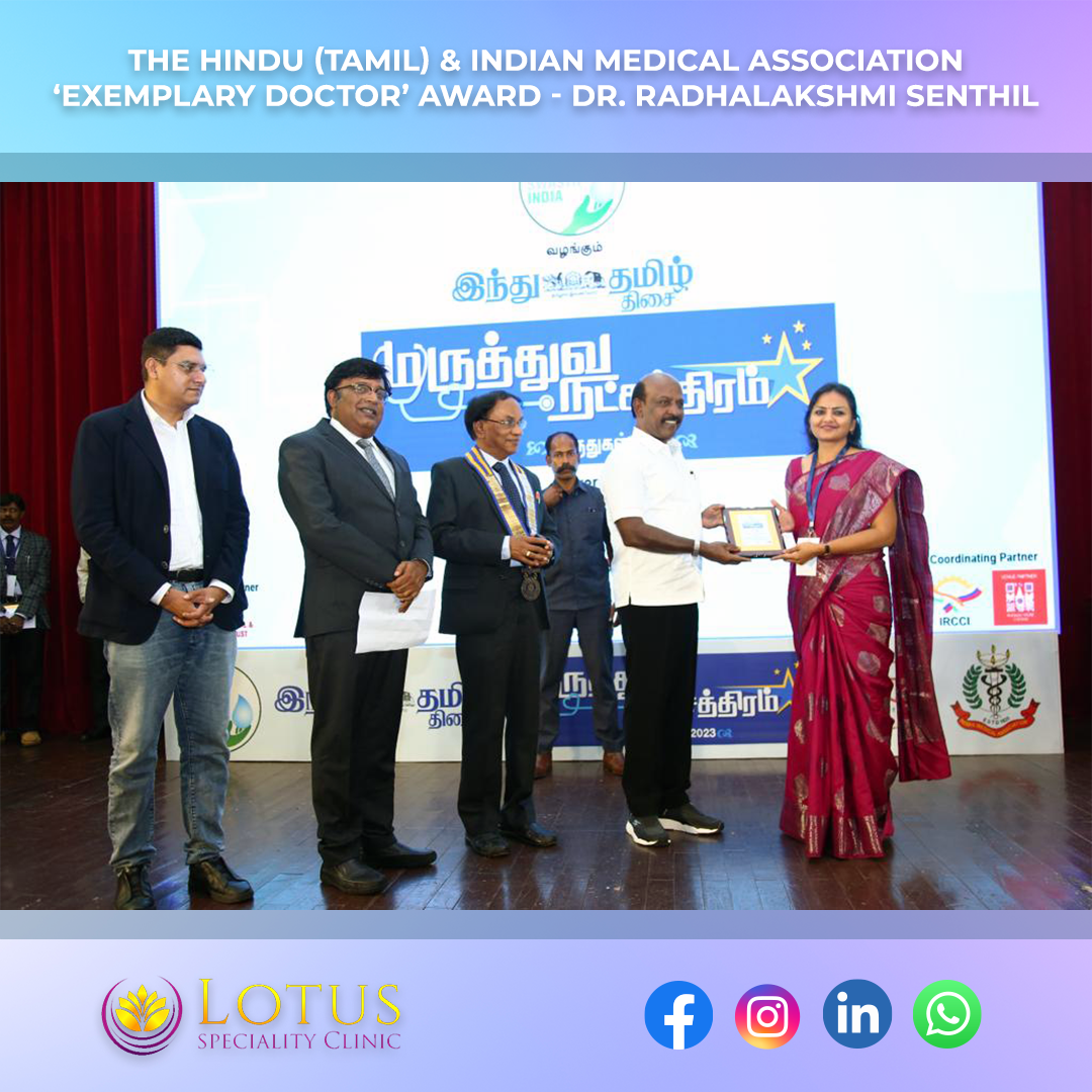 Dr Radhalakshmi The Hindu (Tamil) Exemplary Doctor Award